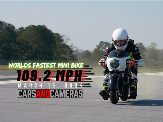 Limited Edition World's Fastest Mini Bike Signed Poster