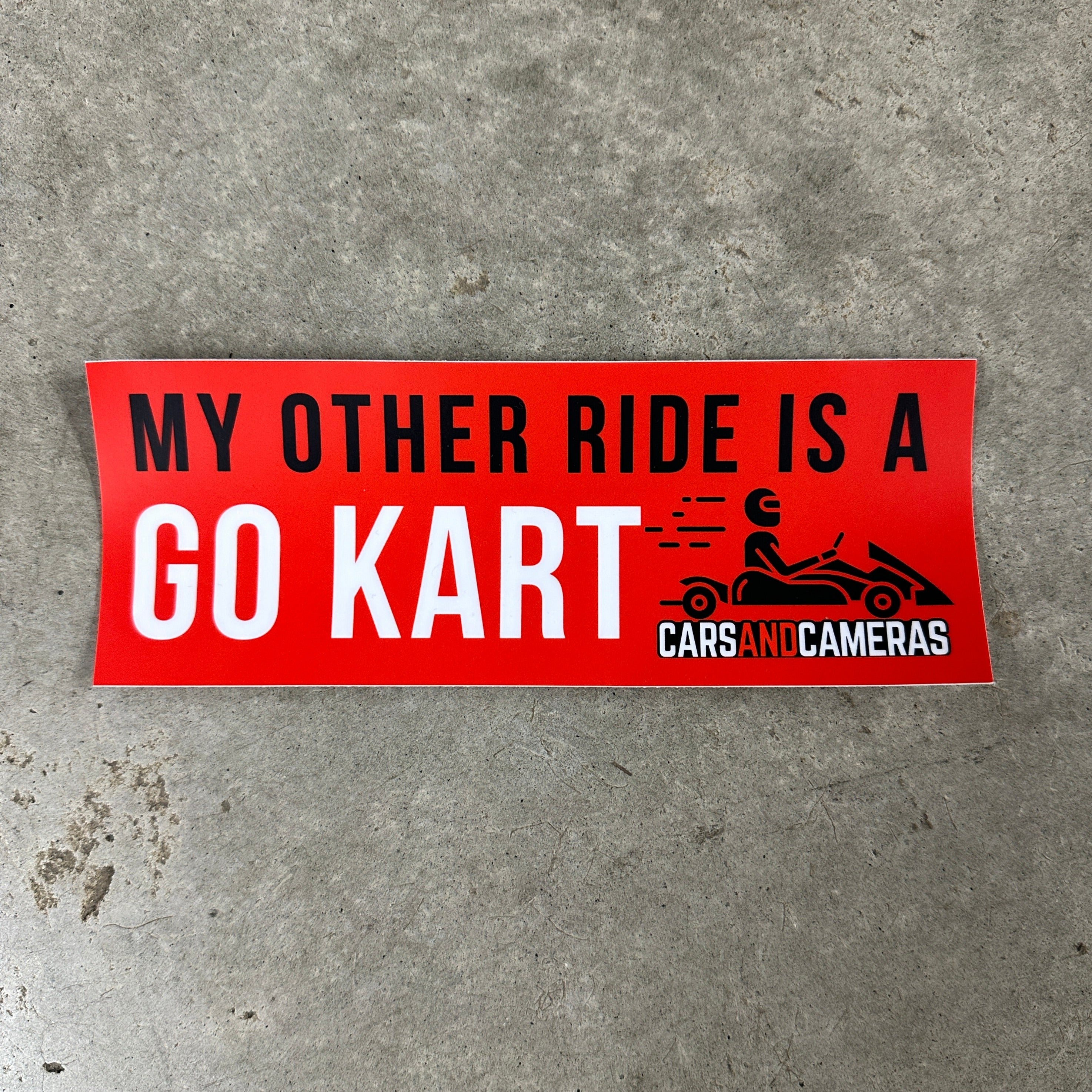 Sticker For Ride Other Ride Bumper Sticker - GO KART – CarsandCameras