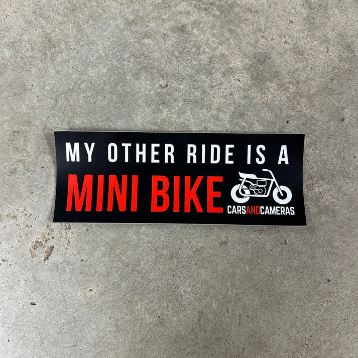 Ronster Rides Stickers Other Ride Bumper Sticker - MINI BIKE – CarsandCameras